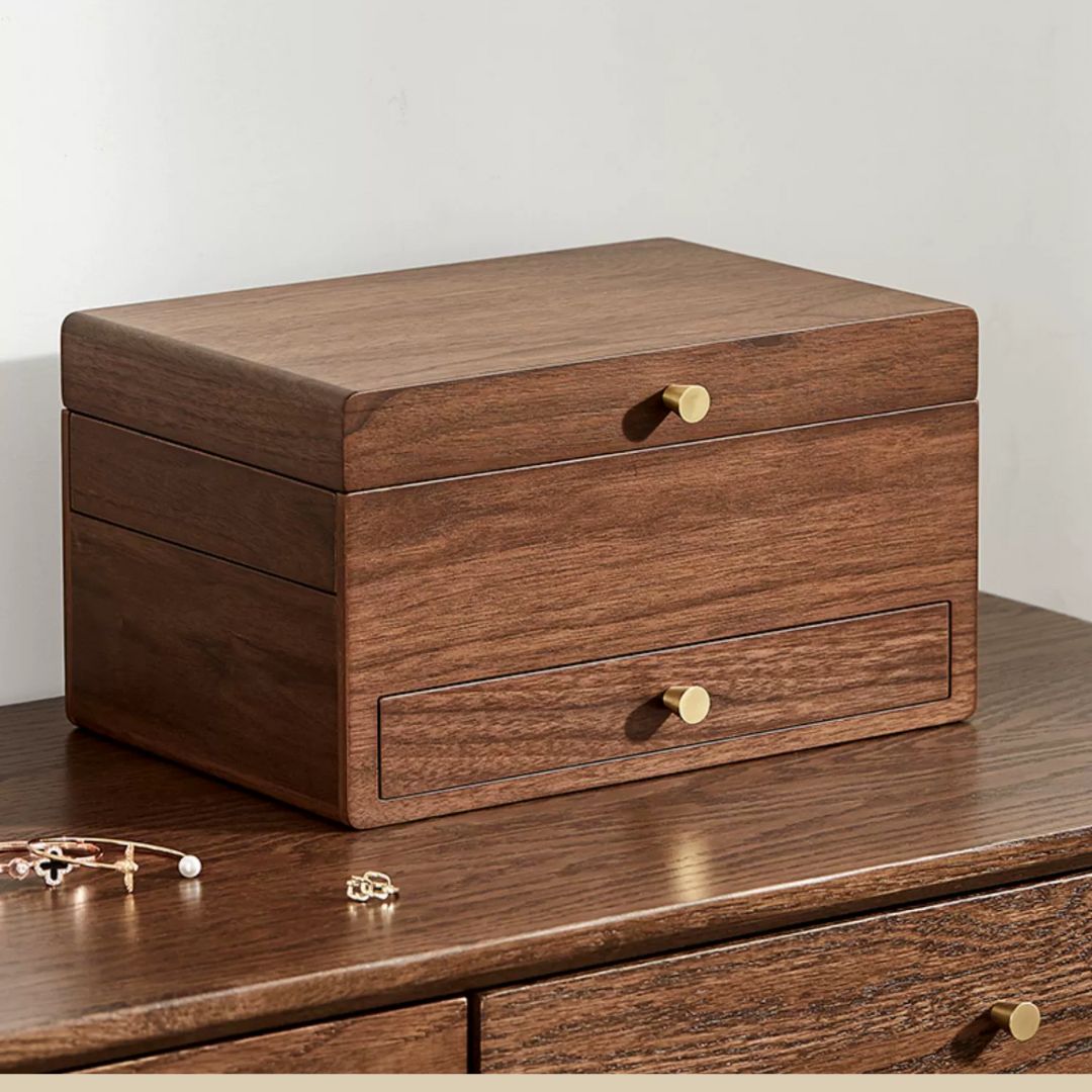 Large Wooden Jewelry Box for Women SKU 21090