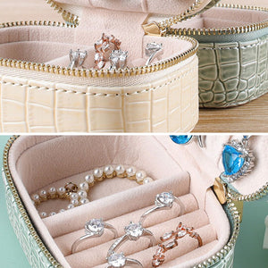 Leather Travel Jewelry Box Organizer for Women SKU 21073