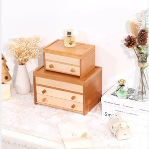 Solid Cherry Wood Jewelry Box Organizer for Women SKU 21083
