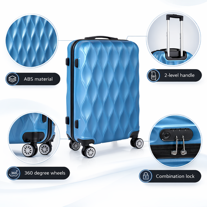 4-Piece Luggage Set with 14 20 24 28 Inch Suitcase SKU 85003