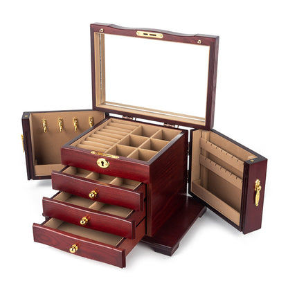 Large Wooden Jewelry Box for Women SKU 21059