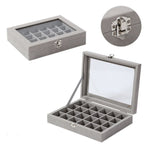 Portable Velvet Jewelry Box Organizer for Women SKU 21074