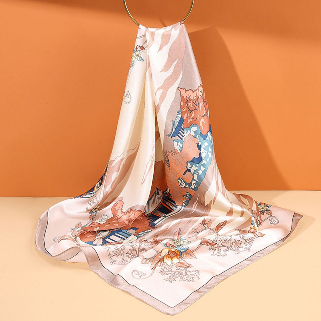 100% Mulberry Silk Scarf 35 x 35 Inches 88009