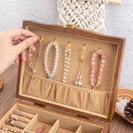 Medium Size Wooden Jewelry Box for Women SKU 21060