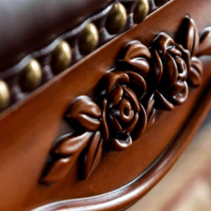 Solid Wood Upholstered Accent Stool Ottoman SKU 52001