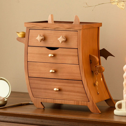 Creative Wooden Jewelry Box Organizer with Drawer SKU 21164