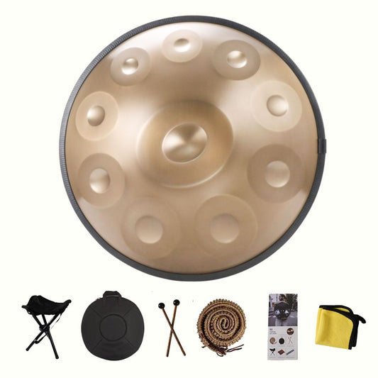 22 Inch 10 Note Handpan Drum in D Minor with Stand SKU 66005