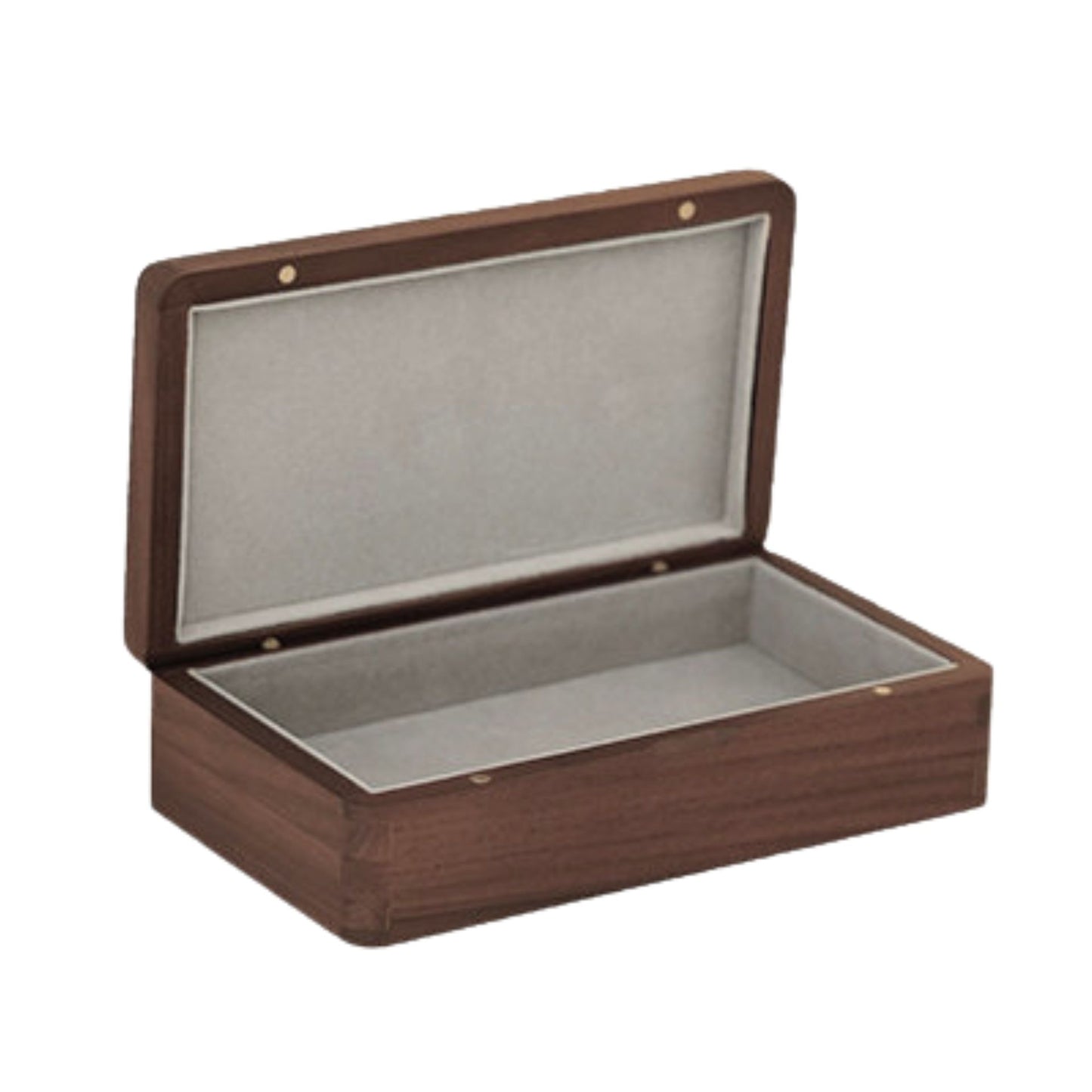 Medium Size Solid Walnut Wooden Jewelry Box SKU 21183