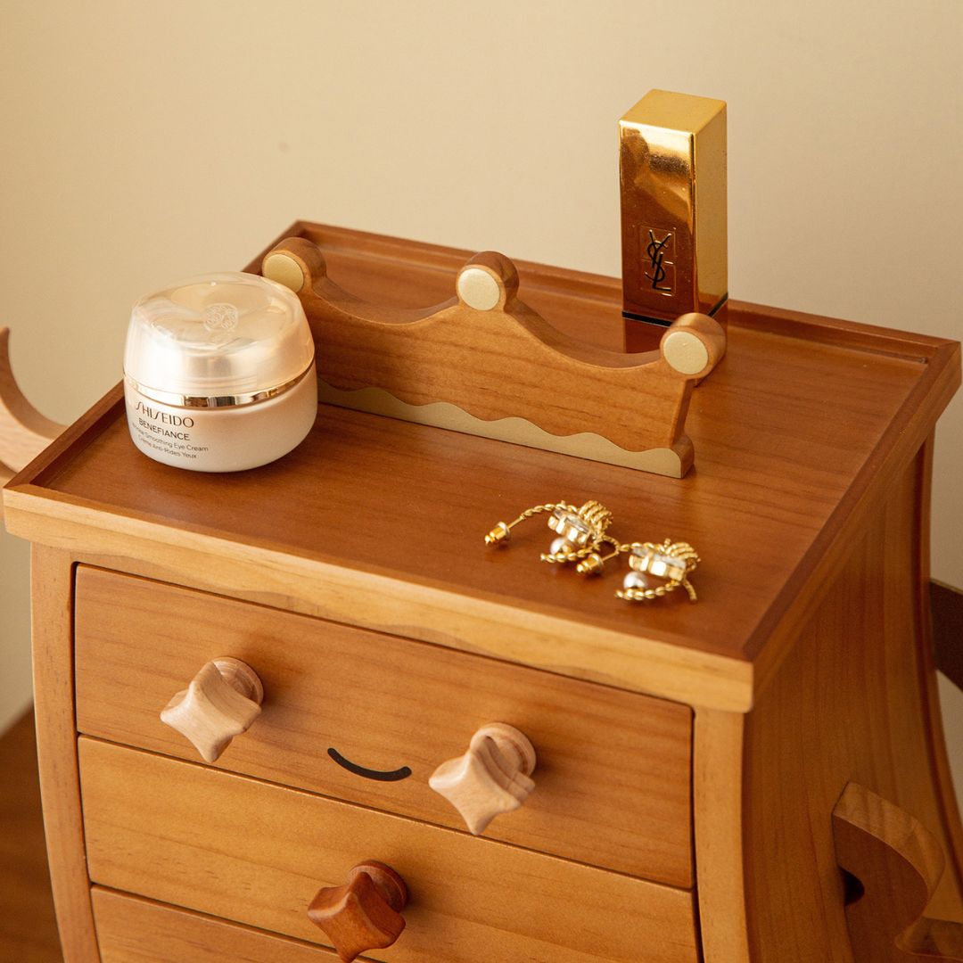 Creative Wooden Jewelry Box Organizer with Drawer SKU 21164
