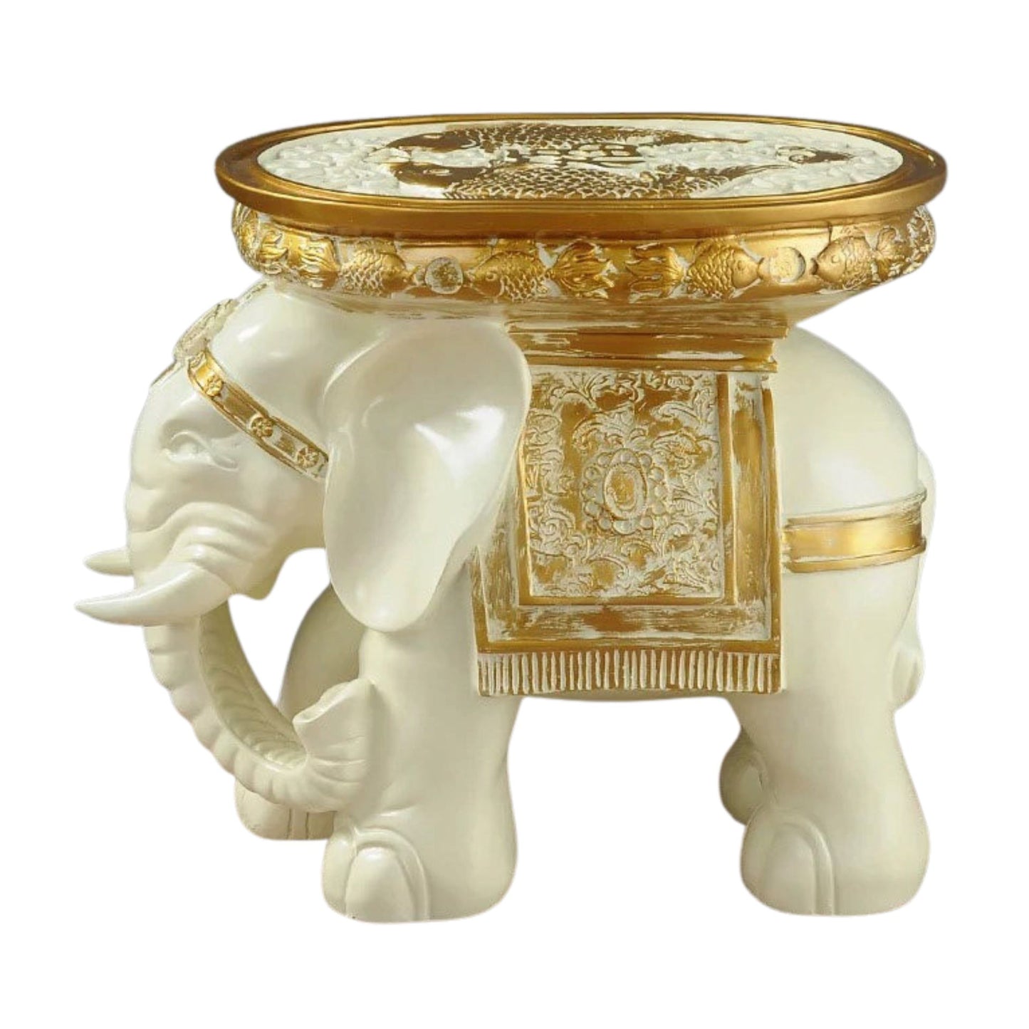 Elephant Accent Ottoman Stool SKU 52008