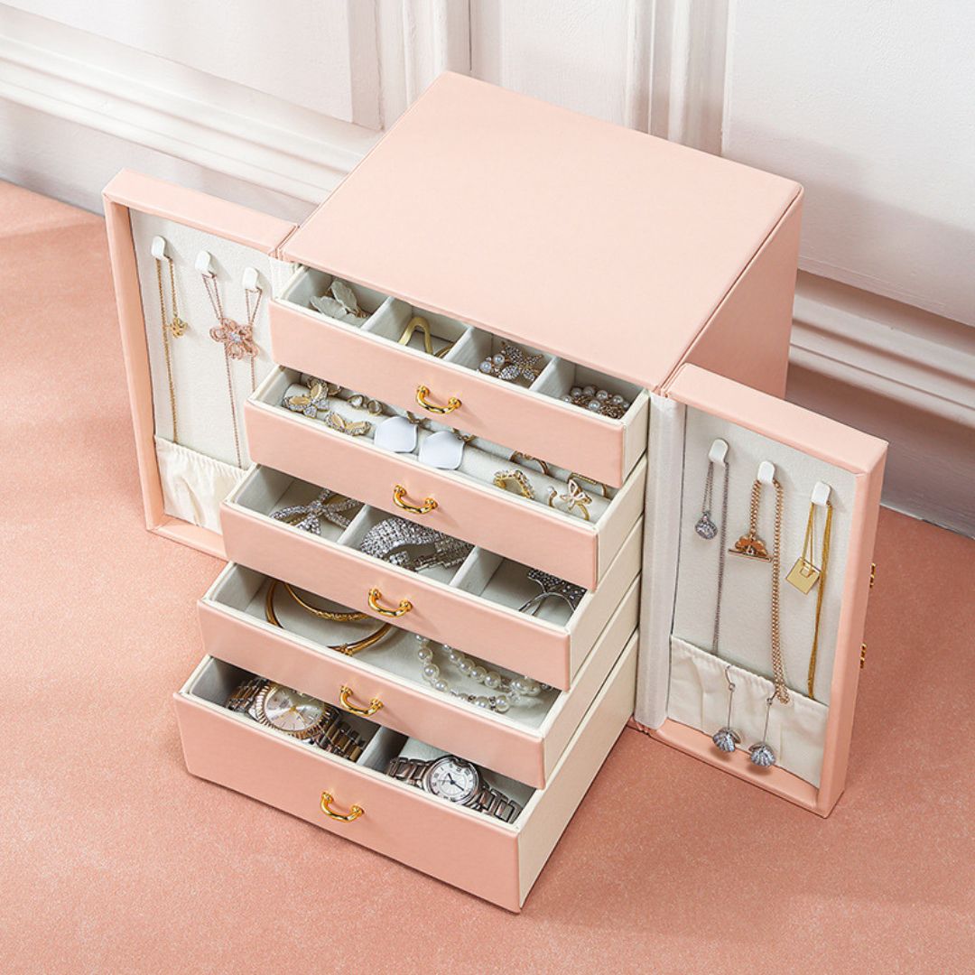 Jewelry Box Chest with Five Drawers for Women SKU 21091