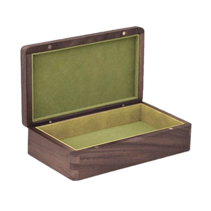 Medium Size Solid Walnut Wooden Jewelry Box SKU 21183
