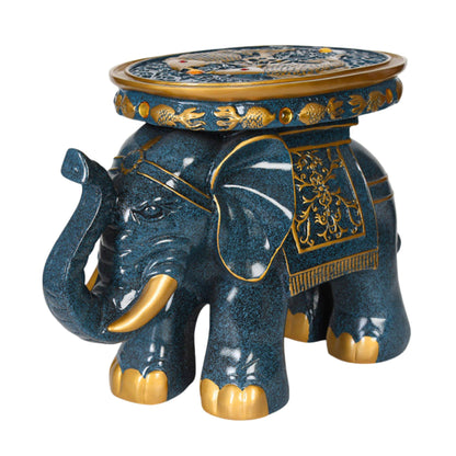 Elephant Accent Ottoman Stool SKU 52008