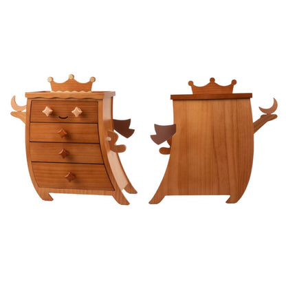 Creative Wooden Jewelry Box Organizer with Drawer SKU 21164