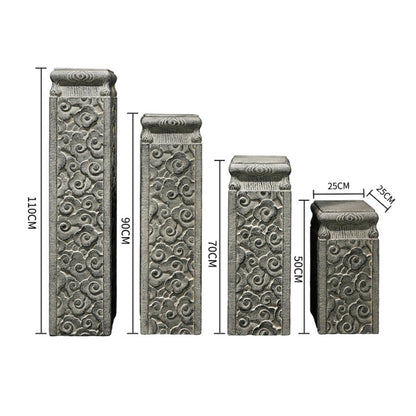 Outdoor Garden Pedestal Stand with Cloud Pattern SKU 10030
