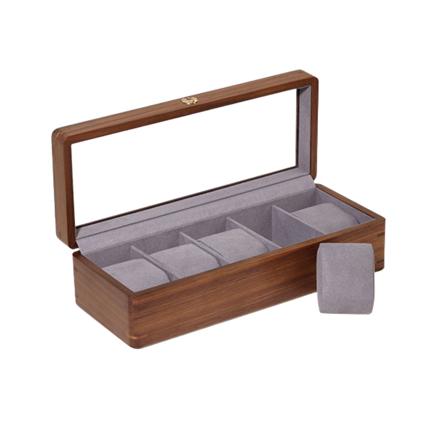 Solid Walnut Wood Watch Box SKU 22012