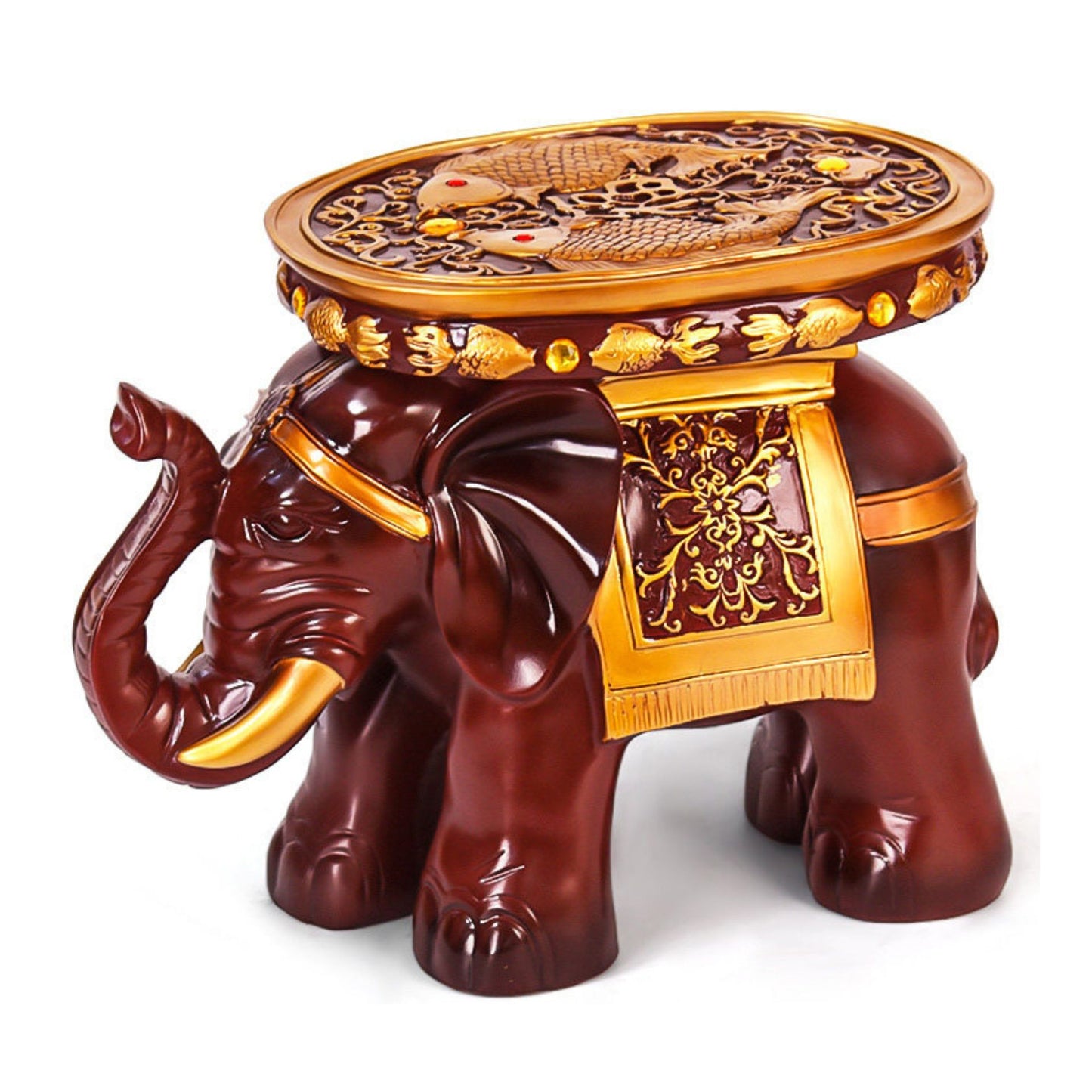 Elephant Accent Ottoman Stool SKU 52008