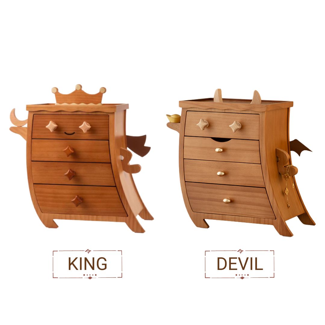 Creative Wooden Jewelry Box Organizer with Drawer SKU 21164
