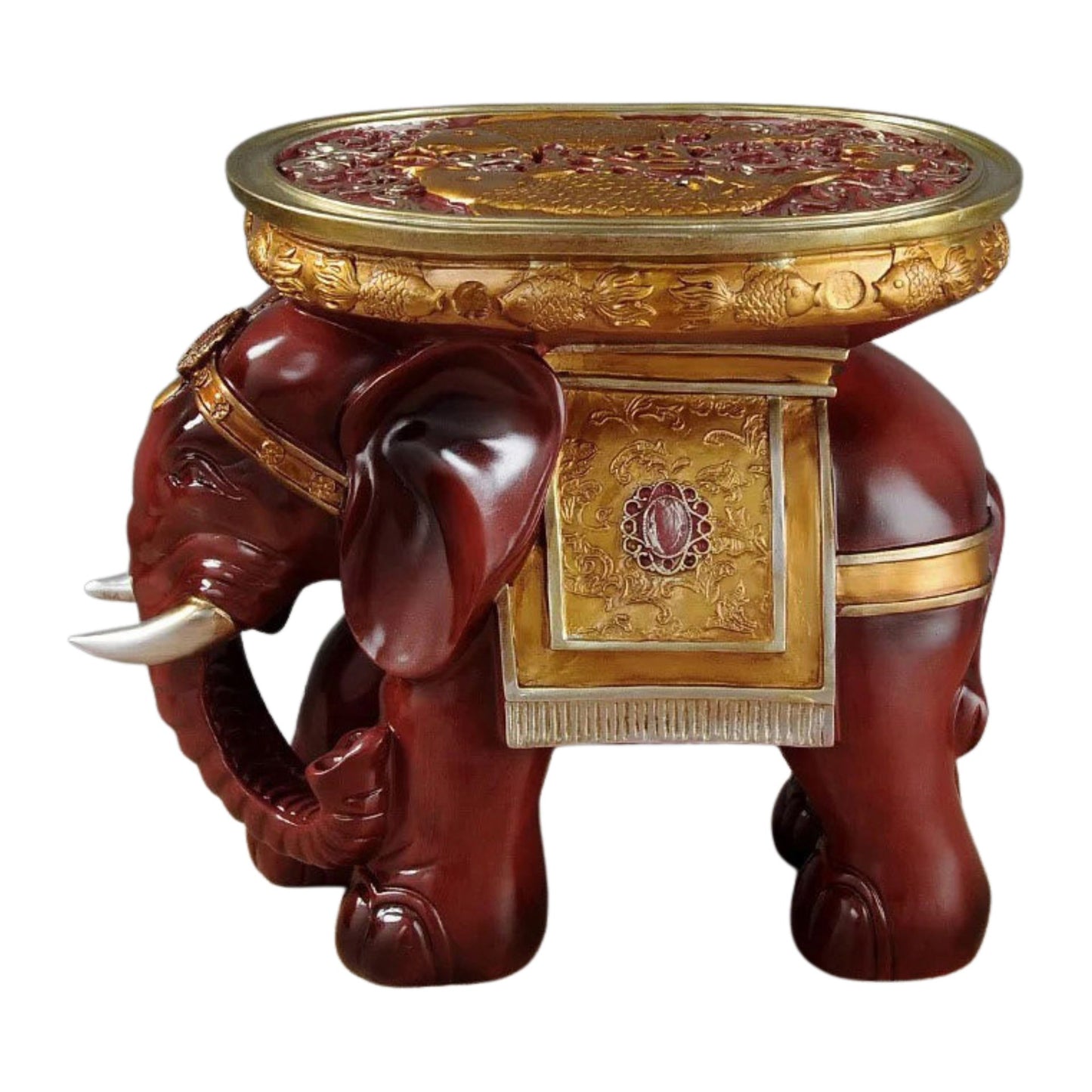Elephant Accent Ottoman Stool SKU 52008
