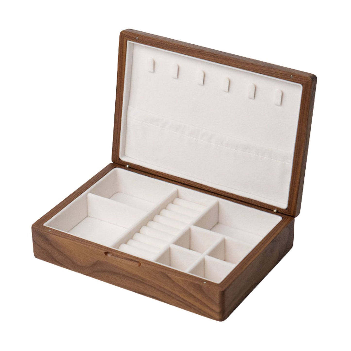 Single Layer Solid Wood Jewelry Box SKU 21184