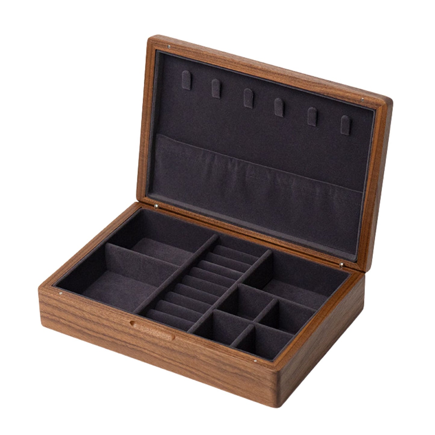 Single Layer Solid Wood Jewelry Box SKU 21184