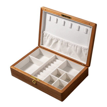 Single Layer Solid Wood Jewelry Box SKU 21184