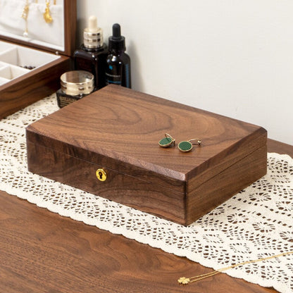 Single Layer Solid Wood Jewelry Box SKU 21184