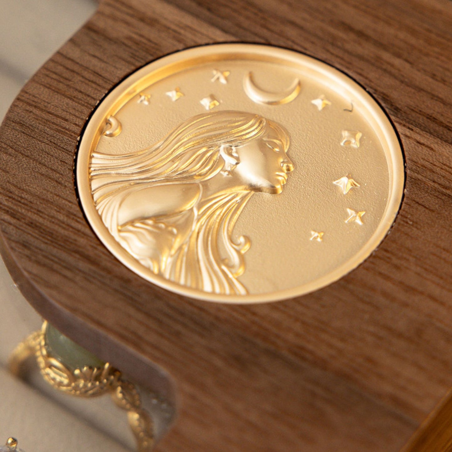 Wooden Jewelry Box with Drawers and Glass Lid SKU 21199