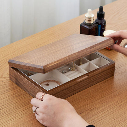Single Layer Solid Wood Jewelry Box SKU 21184