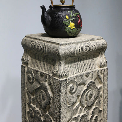 Outdoor Garden Pedestal Stand with Cloud Pattern SKU 10030
