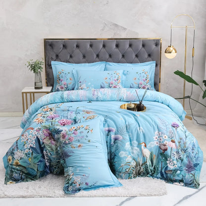 Egyptian Cotton Duvet Cover Set Luxury Bedding SKU 42018