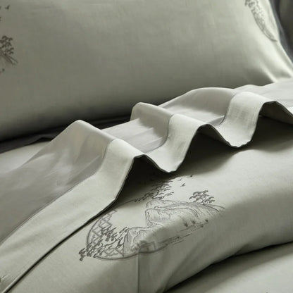 Egyptian Cotton Duvet Cover Set Luxury Bedding SKU 42027