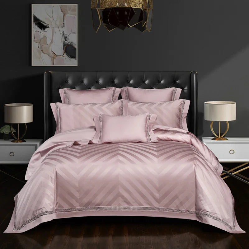 Egyptian Cotton Duvet Cover Set Luxury Bedding SKU 42029