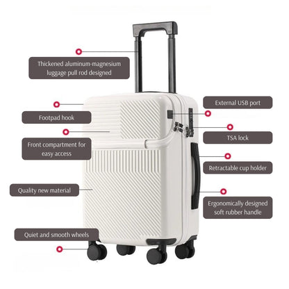 Carry on and Checked Suitcase Luggage 20/22/24/26 Inch SKU 85001