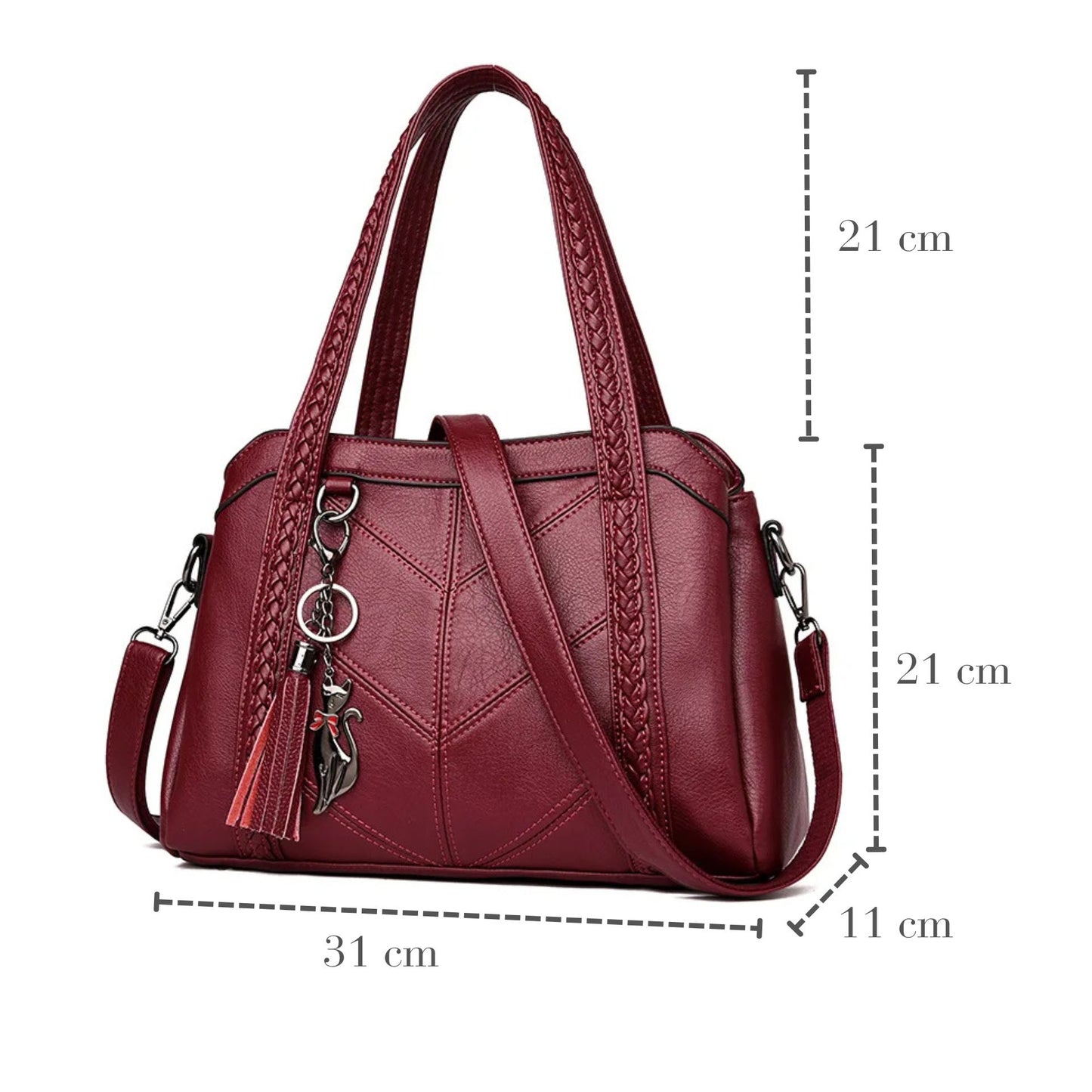 Leather Shoulder Purse Handbag for Women 83004