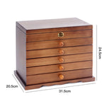 Large Wooden Jewelry Box Organizer for Women SKU 21061