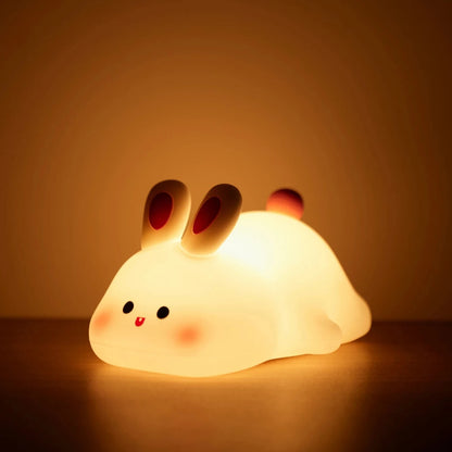 Cute Rabbit Silicone Night Light for Bedroom SKU 50008