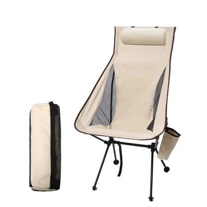 Portable Folding Camping and Beach Chair with Headrest SKU 64005
