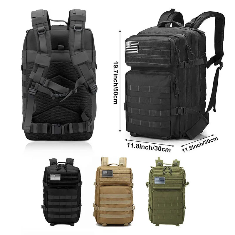 50L Waterproof Backpack for Outdoor Sports SKU 82039