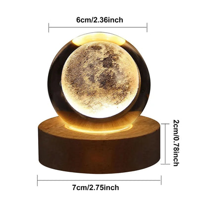 3D Crystal Ball Lamp Night Light SKU 50009