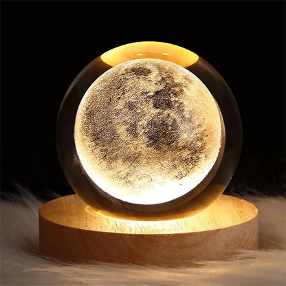 3D Crystal Ball Lamp Night Light SKU 50009