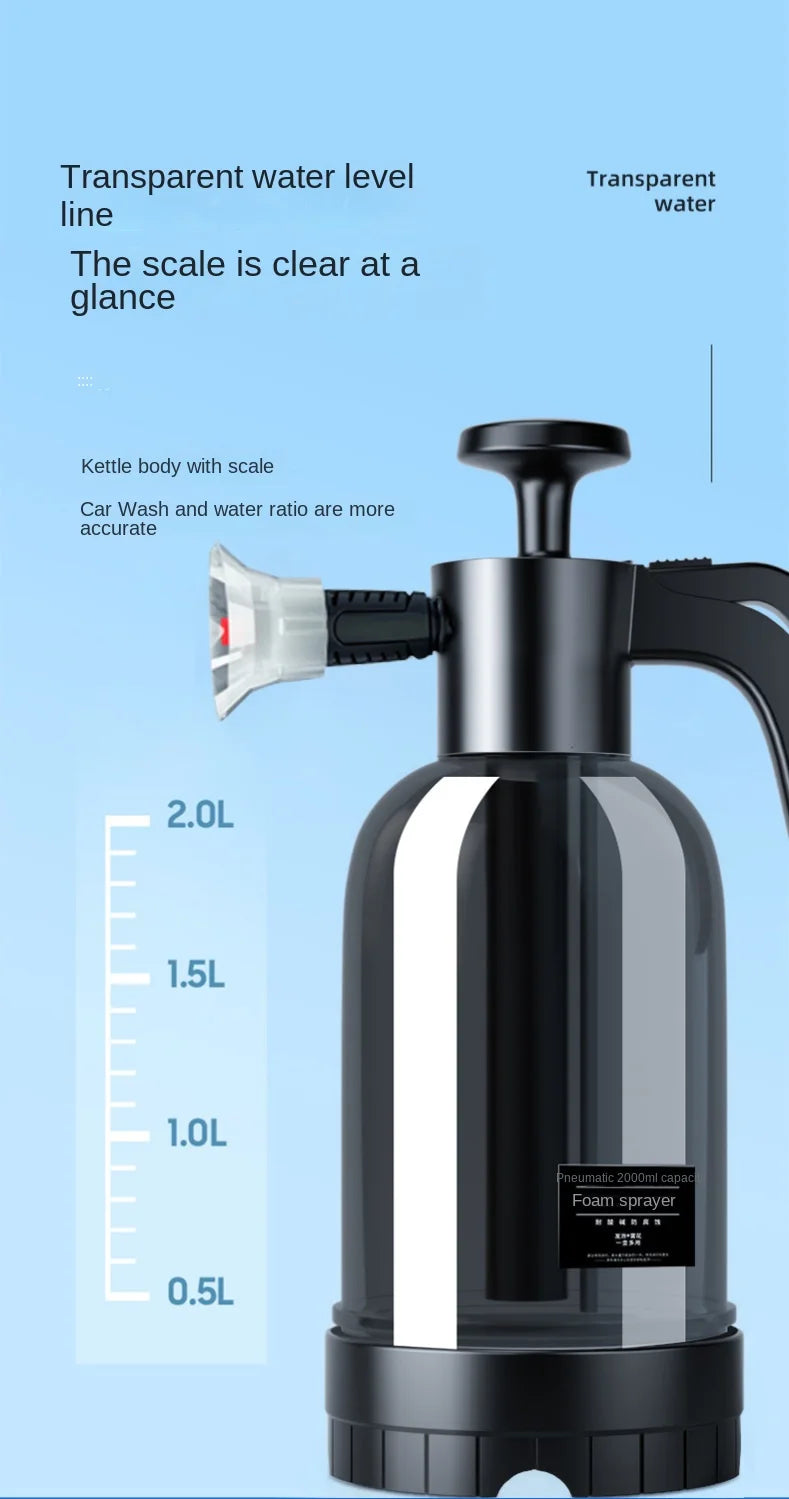 2L Hand Pump Foam Sprayer for Car Wash SKU 65005