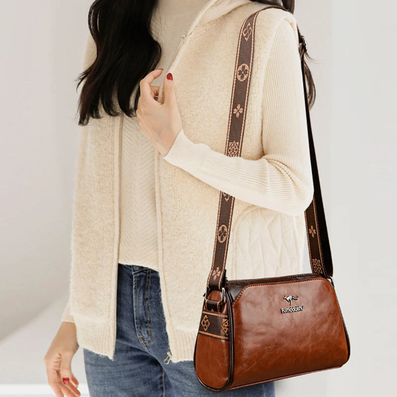 Leather Crossbody Shoulder Bag for Women SKU 83012