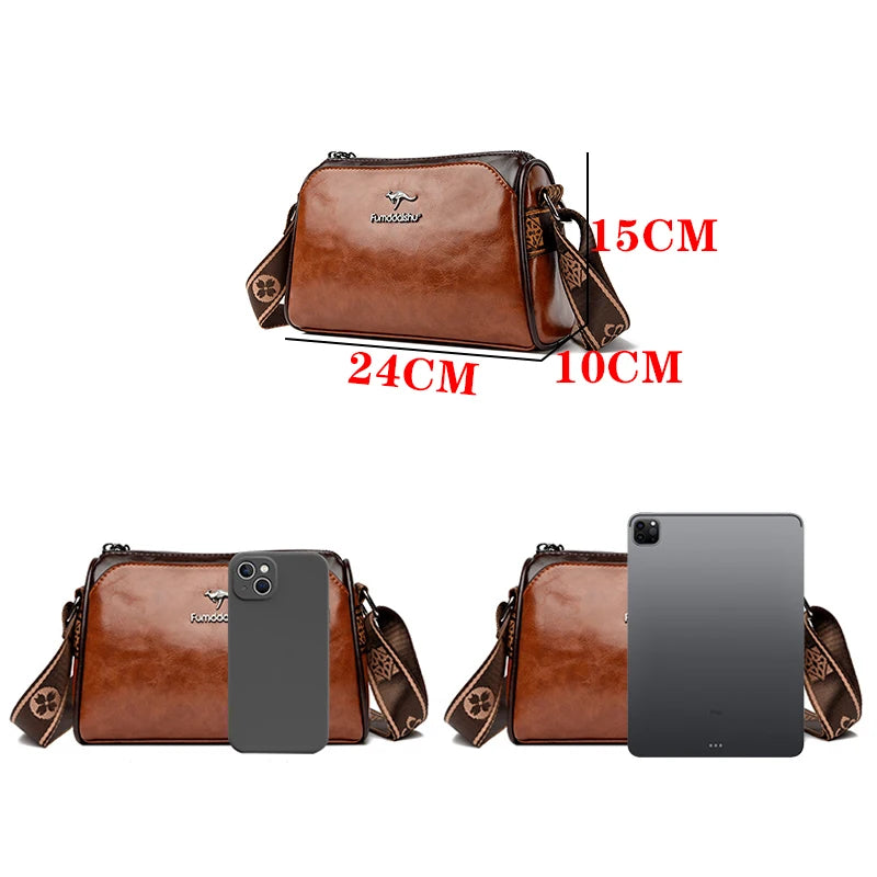 Leather Crossbody Shoulder Bag for Women SKU 83012