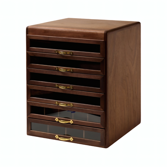 Large Wooden Jewelry Organizer with Drawers SKU 21146