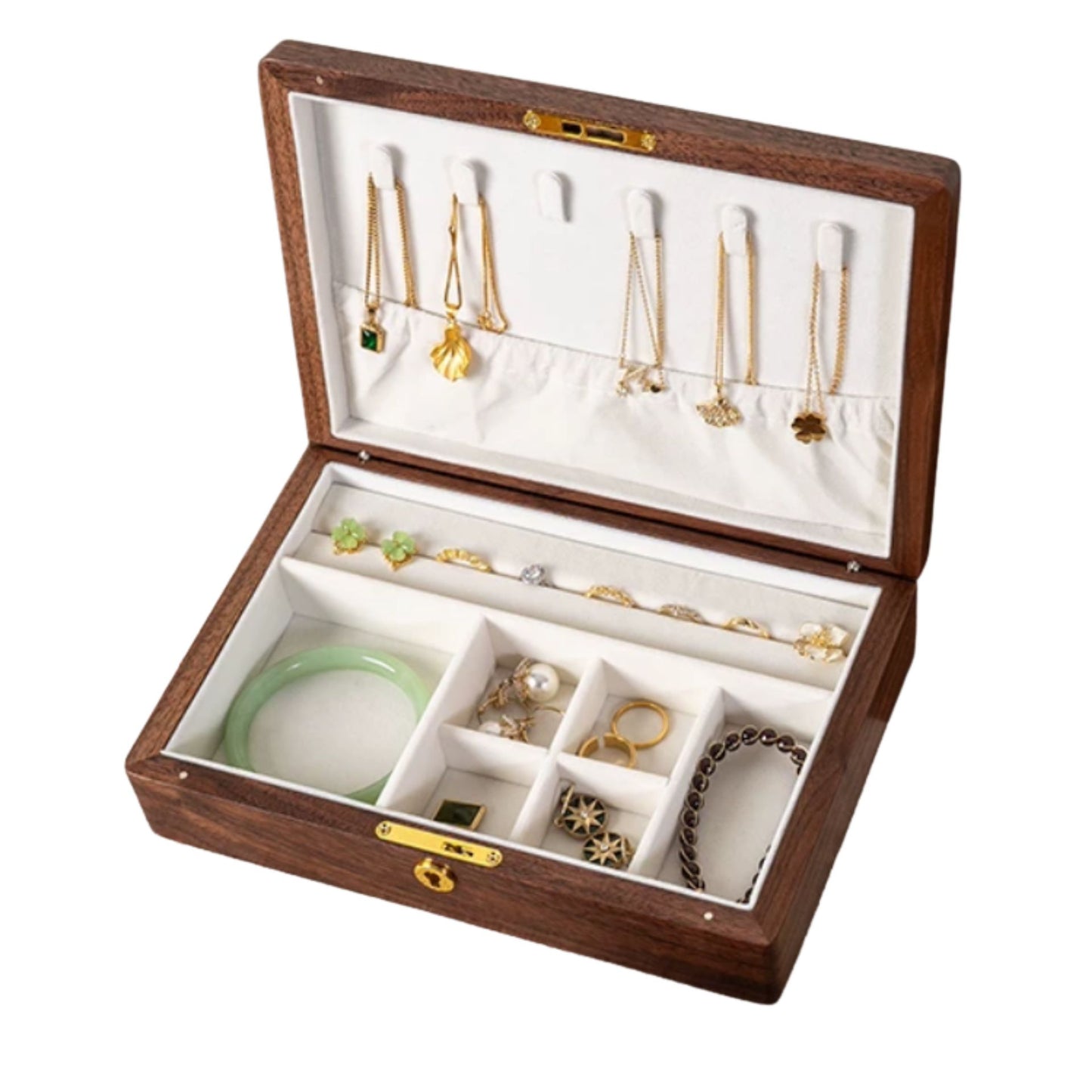 Zodiac Jewelry Box Made of Solid Walnut Wood SKU 21119