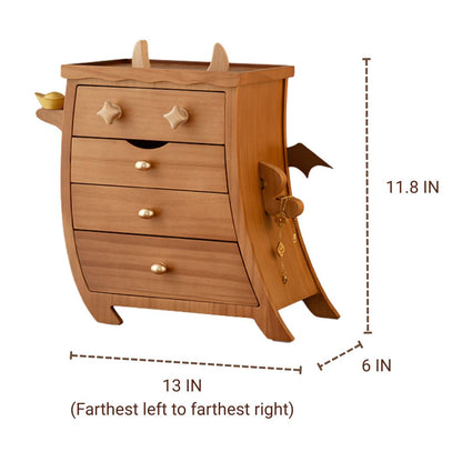 Creative Wooden Jewelry Box Organizer with Drawer SKU 21164