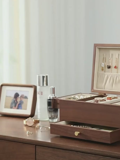 Large Wooden Jewelry Box for Women SKU 21090
