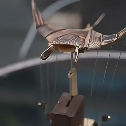 Wooden Manta Ray Automaton Desk Decor SKU 10028