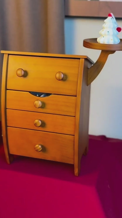 Solid Wood Cute Happy Face Jewelry Box SKU 21113